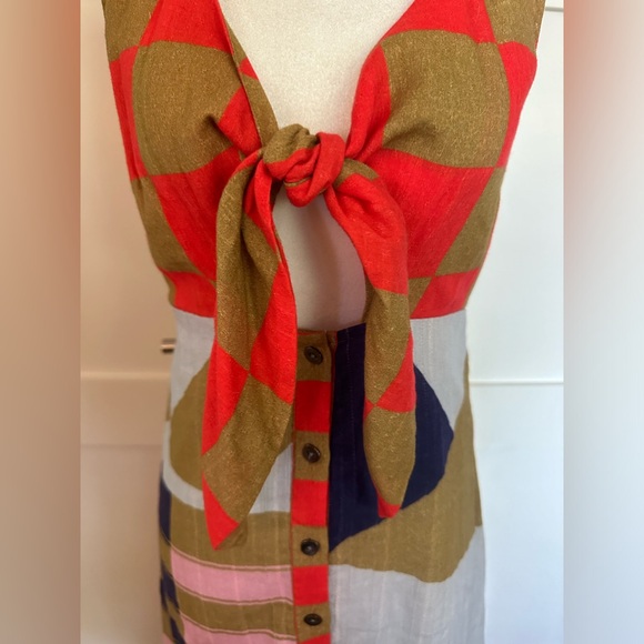 Conditions Apply XSP sleeveless cotton midi dress with working tie at bust. - Picture 7 of 11